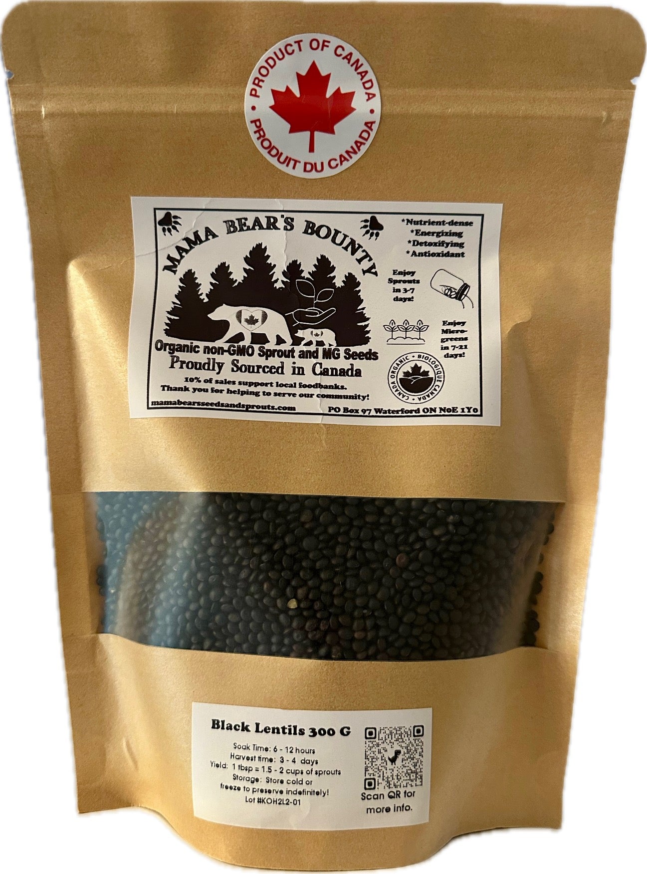Lentils, Small Black 150 G/300 G