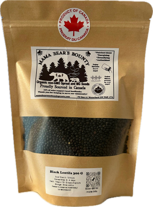 Lentils, Small Black 150 G/300 G